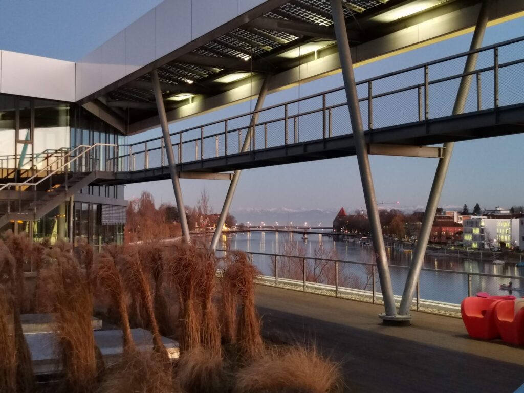 Blick von der Dachterrasse der IHK Hochrhein-Bodensee